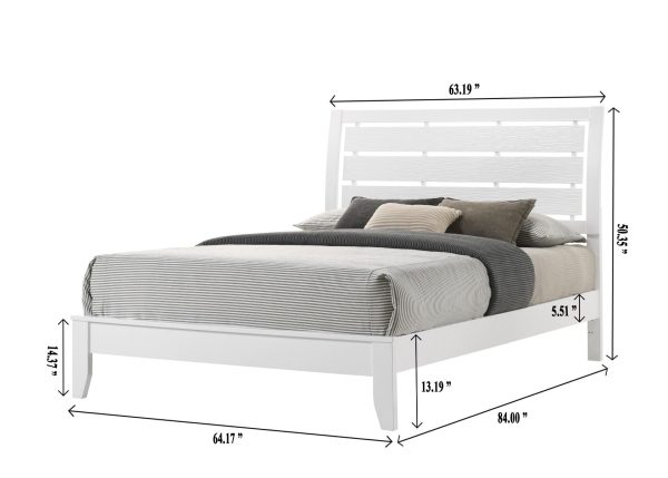 EVAN WHITE BED Online now