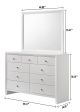 EVAN DRESSER MIRROR WHITE Online Sale