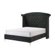 Lucinda Upholstered Bed with Button-Tufting For Cheap