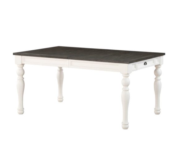 Joanna 64-80 inch Dining Table w  16″Leaf on Sale