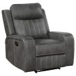 Raelynn Upholstered Recliner Chair Grey Hot on Sale