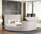 Patron Beige Platform Bed - Queen, King Hot on Sale