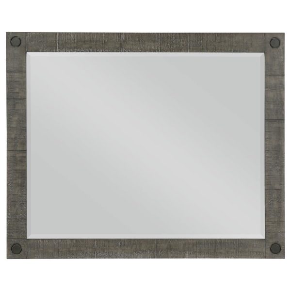 Lilith Rectangular Dresser Mirror Distressed Grey Online Hot Sale