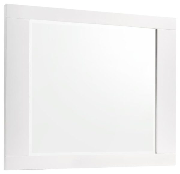 Felicity Rectangle Dresser Mirror Glossy White Online