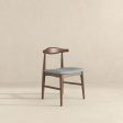 Damian Mid-Century Solid Wood Grey Dining Chair Supply