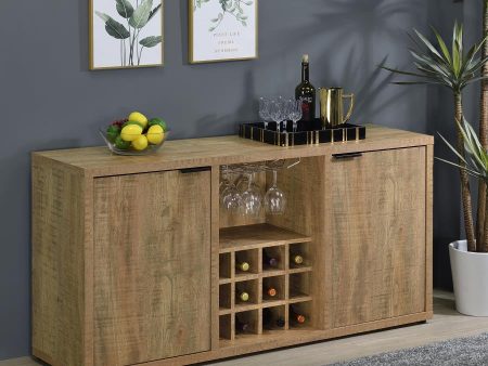 Jamestown 2-Door Dining Sideboard Buffet With Wine Storage Mango Brown Online