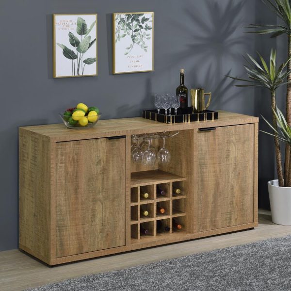 Jamestown 2-Door Dining Sideboard Buffet With Wine Storage Mango Brown Online