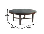 Hartford 72-inch Round Dining Table Supply