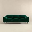 Amber Mid Century Modern Dark Green Luxury Modern Velvet Sofa Online Sale