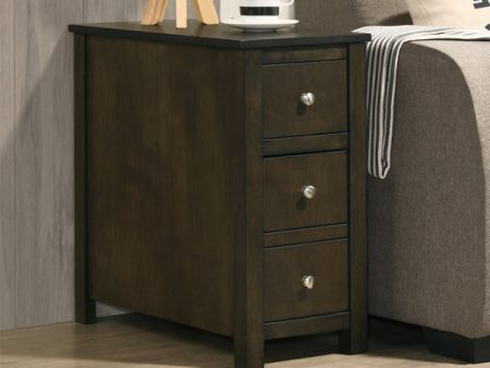 ISSAC CHAIRSIDE TABLE GREY WALNUT Online