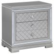 Eleanor Rectangular 2-drawer Nightstand Metallic Hot on Sale