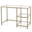 Modern Console Table with 2 Open Shelves and Metal Frame Online Hot Sale