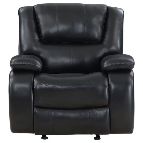 Camila Upholstered Glider Recliner Chair Black Online Hot Sale