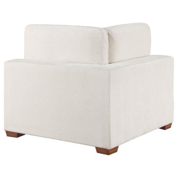 Lakeview Upholstered Corner Chair Ivory Hot on Sale