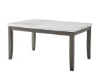 Emily White Marble Top Dining Table Online Hot Sale