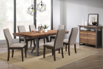 Spring Creek Dining Table with Extension Leaf Natural Walnut Discount