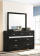 Miranda Rectangular Dresser Mirror Black Hot on Sale