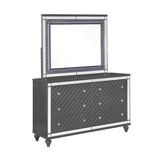 Refino Gray Bedroom Dresser Mirror For Sale