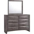 Emily Gray Bedroom Dresser Mirror Discount