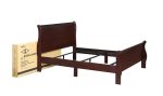 Louis Philippe Panel Sleigh Bed Cherry For Sale