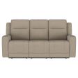 Brentwood 3-piece Upholstered Reclining Sofa Set Taupe Discount