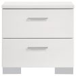 Felicity 2-drawer Nightstand Glossy White Cheap