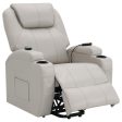 Sanger Upholstered Power Lift Recliner Chair with Massage Online Sale