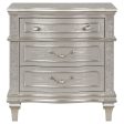 Evangeline 3-Drawer Nightstand Silver Oak Online Sale