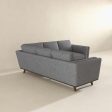 Erman  Pillow Back Corner Sofa In Dark Gray Online now