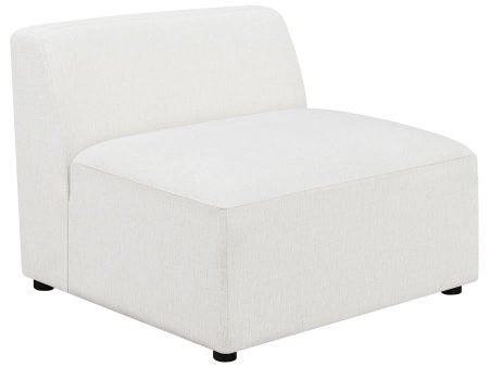 Freddie Upholstered Tight Back Armless Chair Pearl Discount