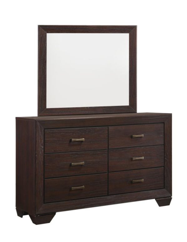 Kauffman Rectangular Dresser Mirror Dark Cocoa on Sale