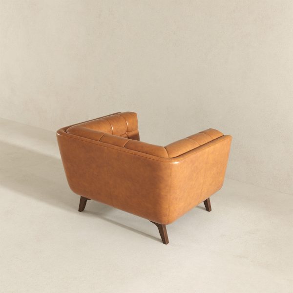 Addison Lounge Chair (Cognac Leather) Online now