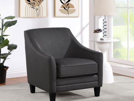 Liam Upholstered Sloped Arm Accent Club Chair Supply