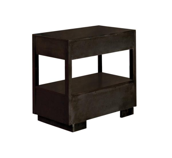 Durango 2-drawer Nightstand Smoked Peppercorn Online Hot Sale