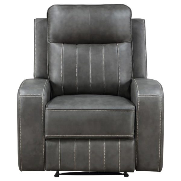 Raelynn Upholstered Recliner Chair Grey Hot on Sale