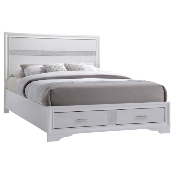 Miranda 2-drawer Storage Bed White For Discount