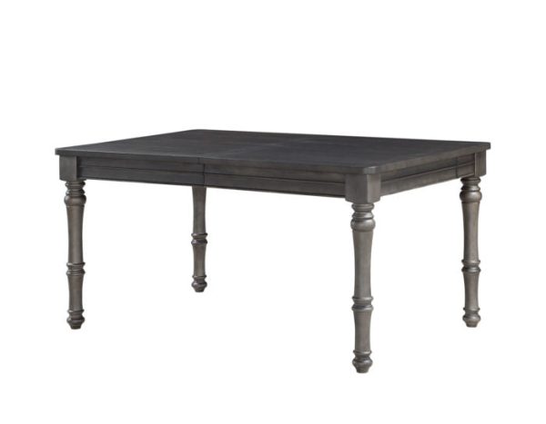 Linnett 64-80 inch Dining Table with 16 inch Leaf For Sale