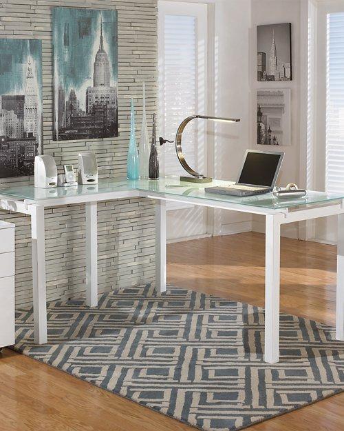 Baraga Home Office L-Desk Discount