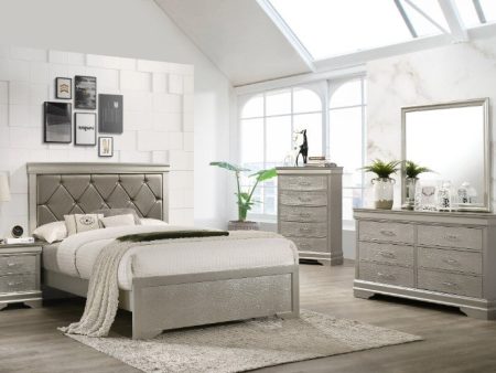 Amalia Champagne Bedroom Group Sale