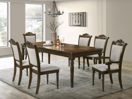 Willowbrook 7-piece Rectangular Dining Table Set Walnut Online now