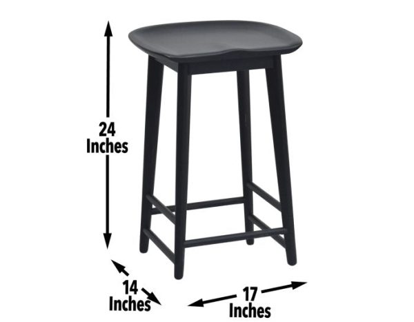 Hilton 24″ Backless Counter Stool Hot on Sale