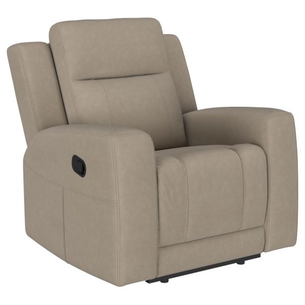 Brentwood Upholstered Recliner Chair Taupe Cheap