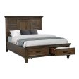 Franco Storage Bed Burnished Oak For Sale