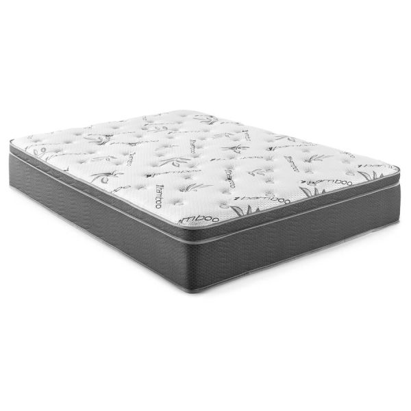 Sommet 13  Bamboo Euro Top Memory Foam Hybrid Mattress Cheap