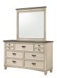 Sawyer Cream Brown Bedroom Dresser Mirror Online