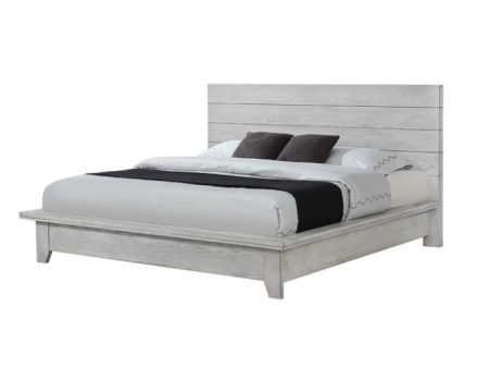 White Sands Chalk Platform Bed For Cheap