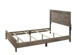 Millie  Greyish Brown Panel Bed on Sale