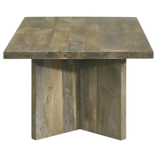 Andando Rectangular Solid Wood Coffee Table Mango Brown Fashion