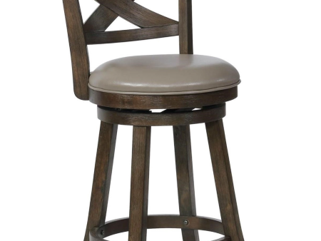 KIPPER  Swivel Counter Height Stool with Upholstered Seat Cheap