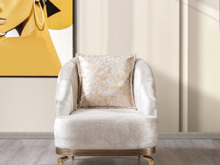 Santana Ivory Velvet Chair Online Hot Sale